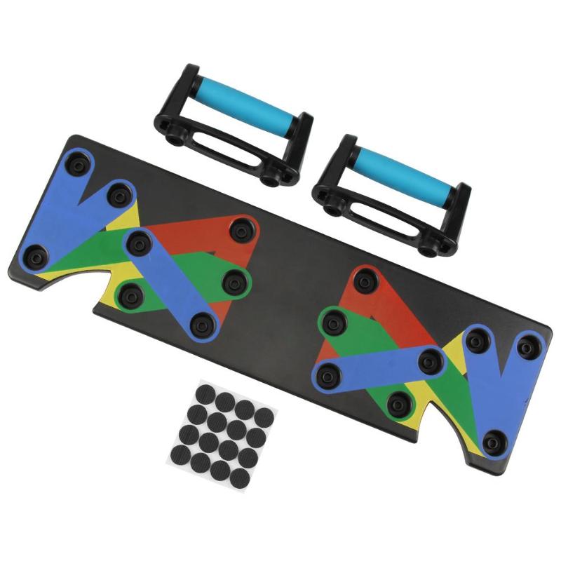 9 IN 1 Push Up Rack Board System Comprehensive Fitness Exercise Workout Pushup Stands