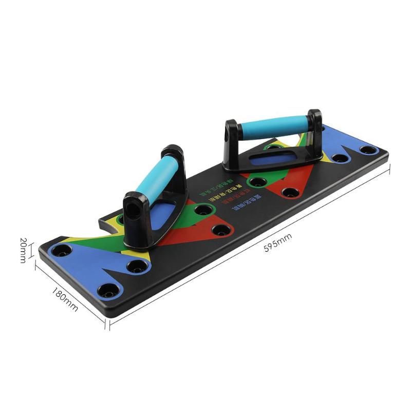 9 IN 1 Push Up Rack Board System Comprehensive Fitness Exercise Workout Pushup Stands
