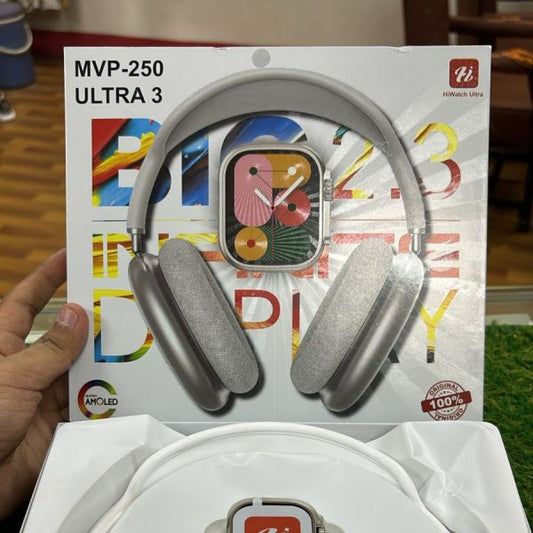 Hiwatch Ultra Mvp-250 Smartwatch With Wireless Headphones Combo | Ultra 3 Series | Premium High-resolution Display | All-in-one Smart Wearable Deal