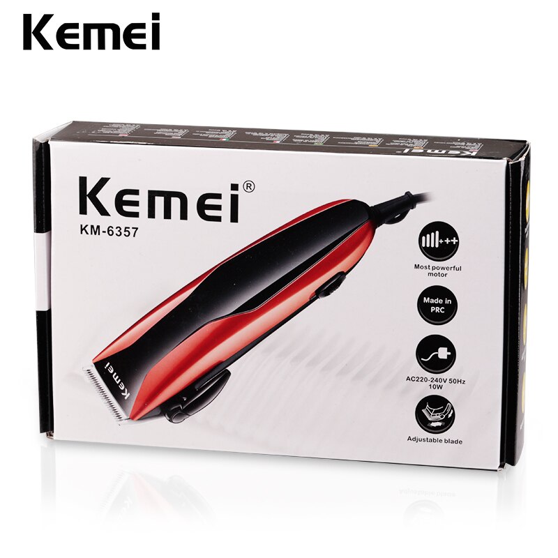 Kemei KM-6357 Professional Hair Electric Clipper Trimmer Machine for Men