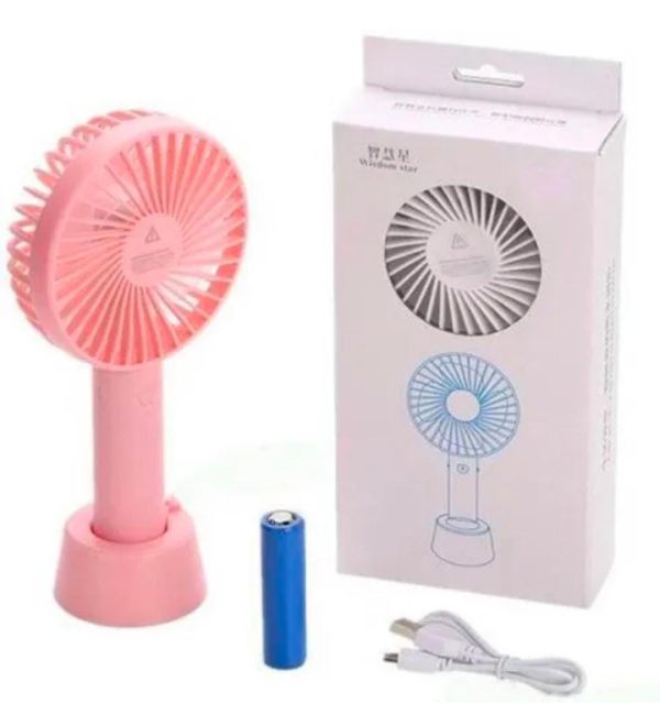 Portable Usb Rechargeable Fan | Handheld 3 Speed Strong Wind Electric Small Mini Cooling Fan