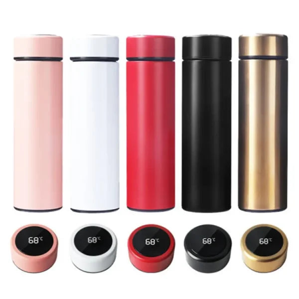 Temperature Display Vacuum Insulated Water Bottle Thermo Flask Made Of Premium Stainless Steel Coffee Cup